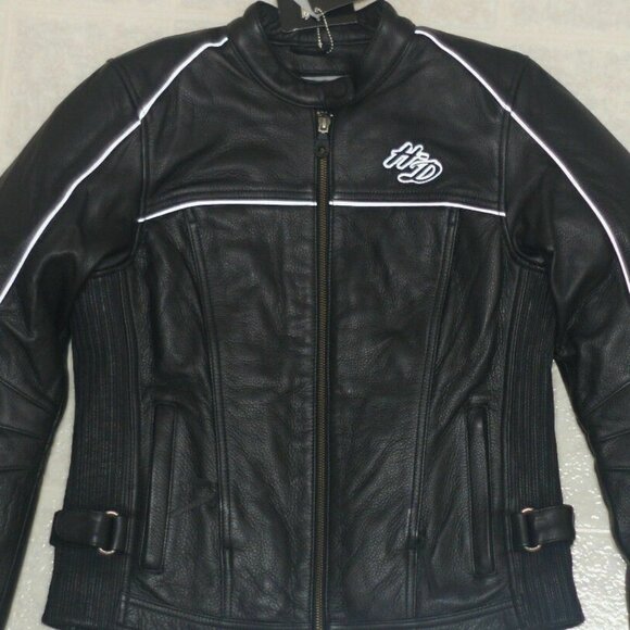 Women’s Harley Davidson Leather Jacket Small​​​ like new.​​​​​ - Picture 2 of 9